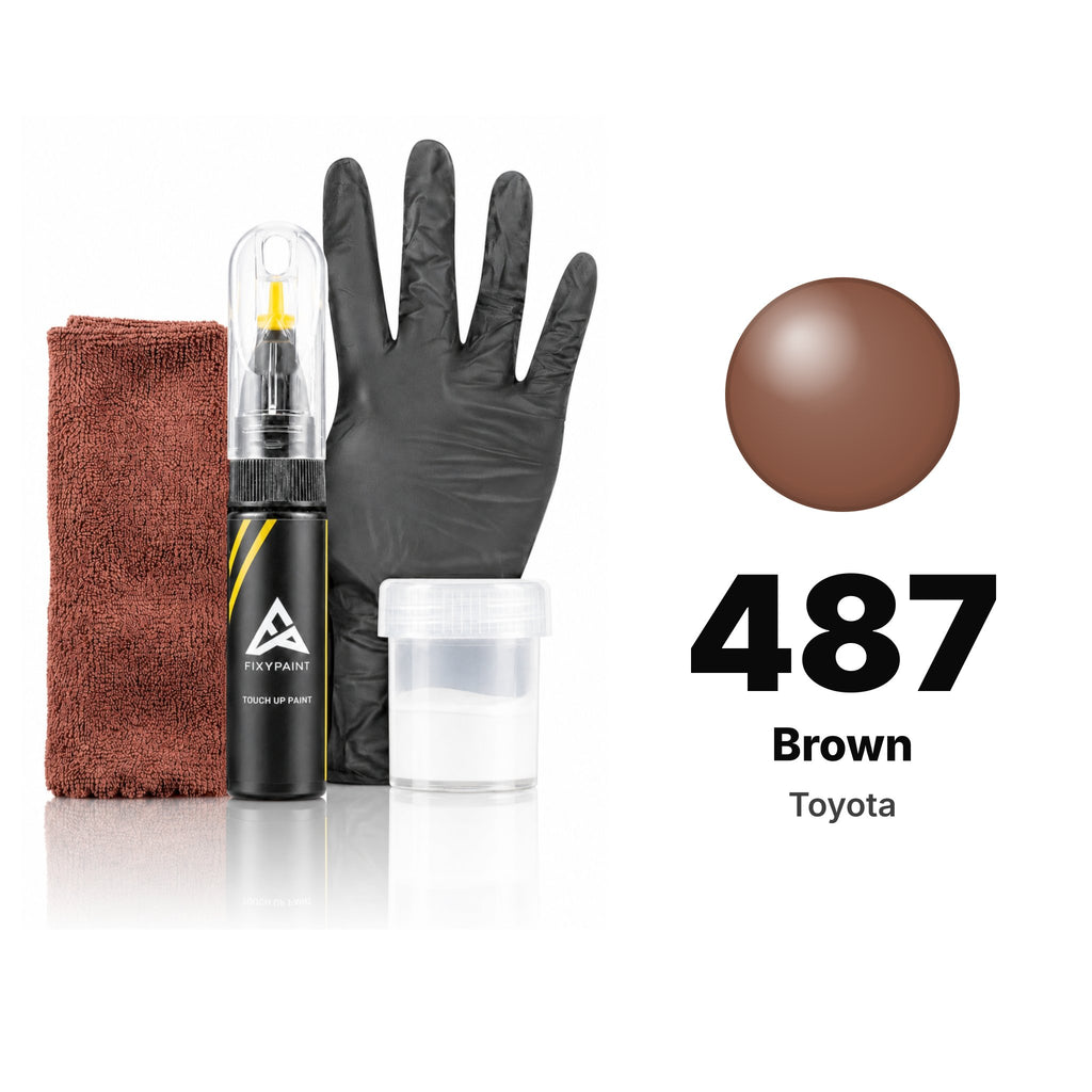 Touch-up paint for Toyota 487 Brown, Complete kit