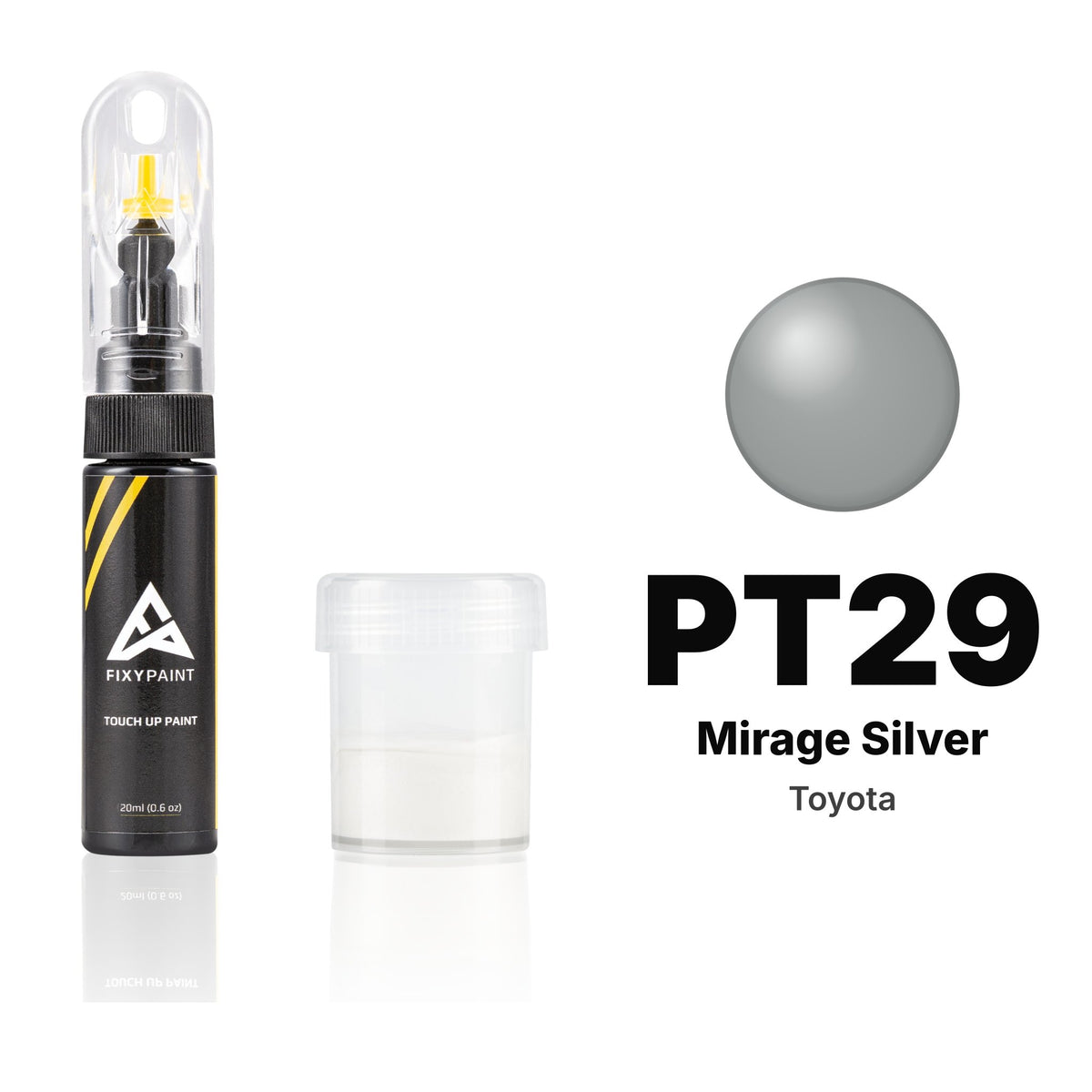 Touch-up paint for Toyota PT29 Mirage Silver, Standard kit