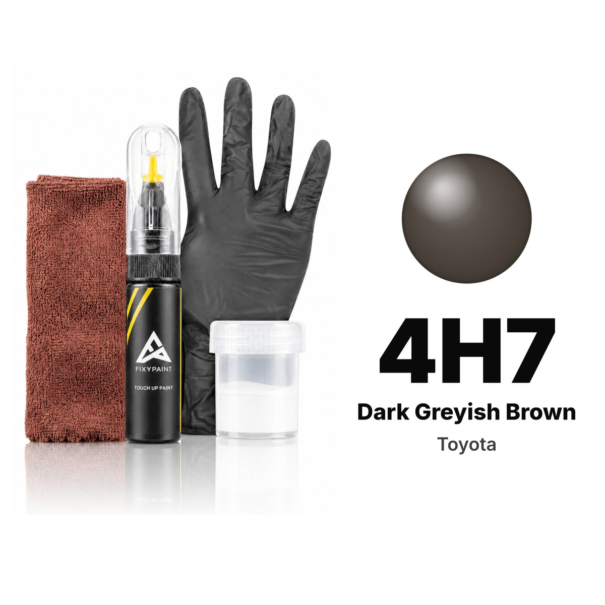 Vernice ritocco per Toyota – 4H7 Dark Greyish Brown (tutti i modelli, 1987–1991), kit Completo