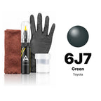 Touch-up paint for Toyota 6J7 Green, Complete kit