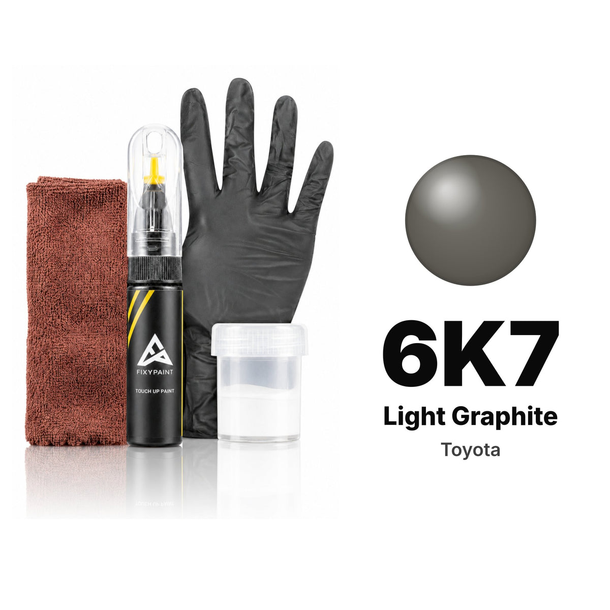 Touch-up paint for Toyota 6K7 Light Graphite, Complete kit