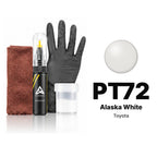 Touch-up paint for Toyota PT72 Alaska White, Complete kit