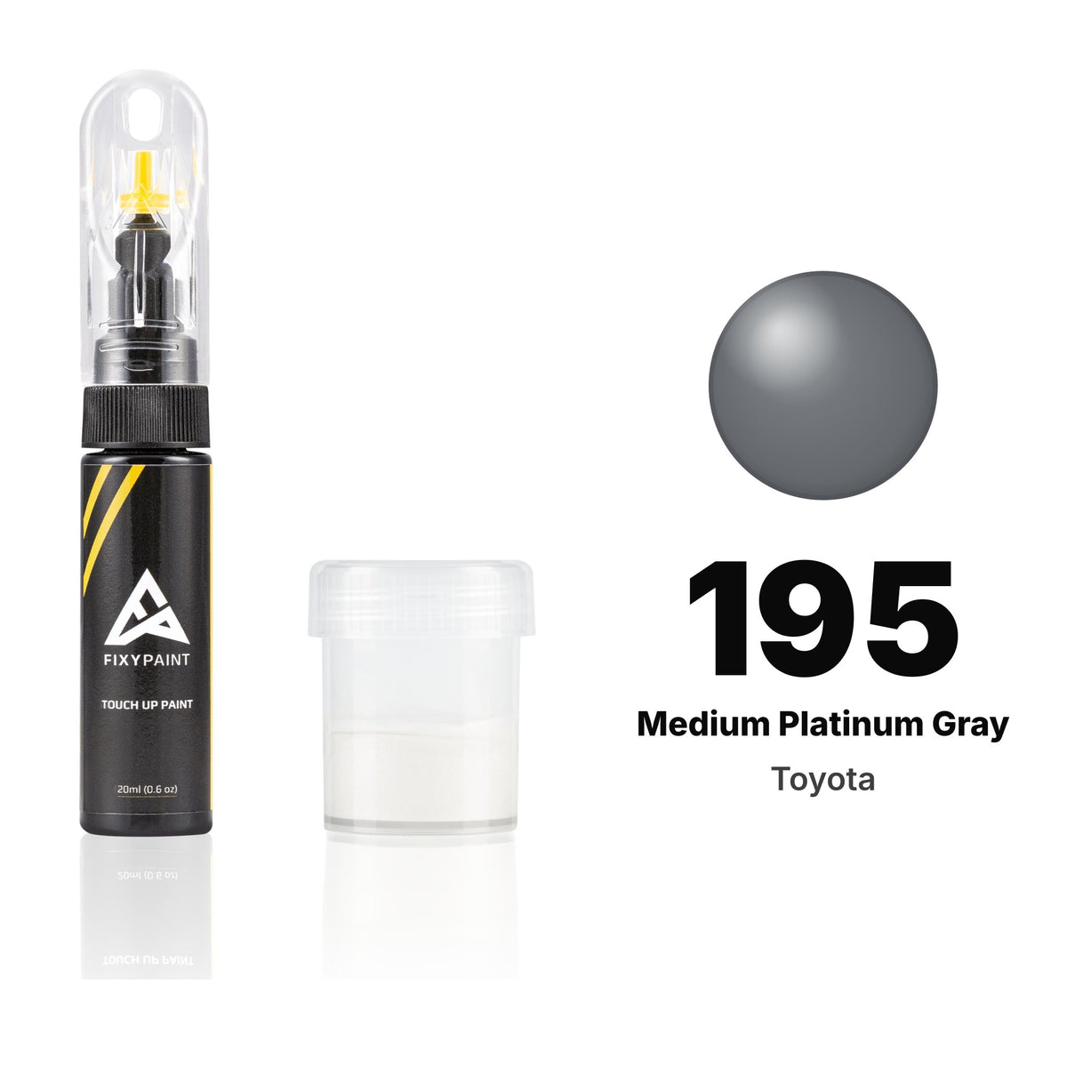 Touch-up paint for Toyota 195 Medium Platinum Gray, Standard kit