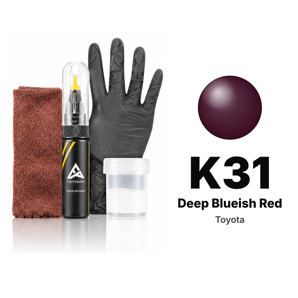Pintura de retoque para Toyota – K31 Deep Blueish Red (todos los modelos, 1997), kit Completo