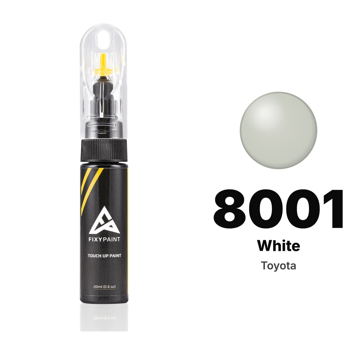 Touch-up paint for Toyota 8001 White, Basic kit
