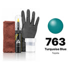Touch-up paint for Toyota 763 Turquoise Blue, Complete kit