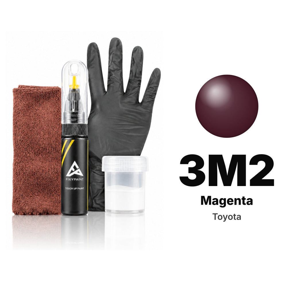 Lackstift für Toyota – 3M2 Magenta (alle Modelle, 2000–2002), Set Komplett