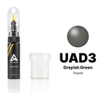 Lackstift für Toyota – UAD3 Grayish Green (alle Modelle, 2000–2004), Set Standard