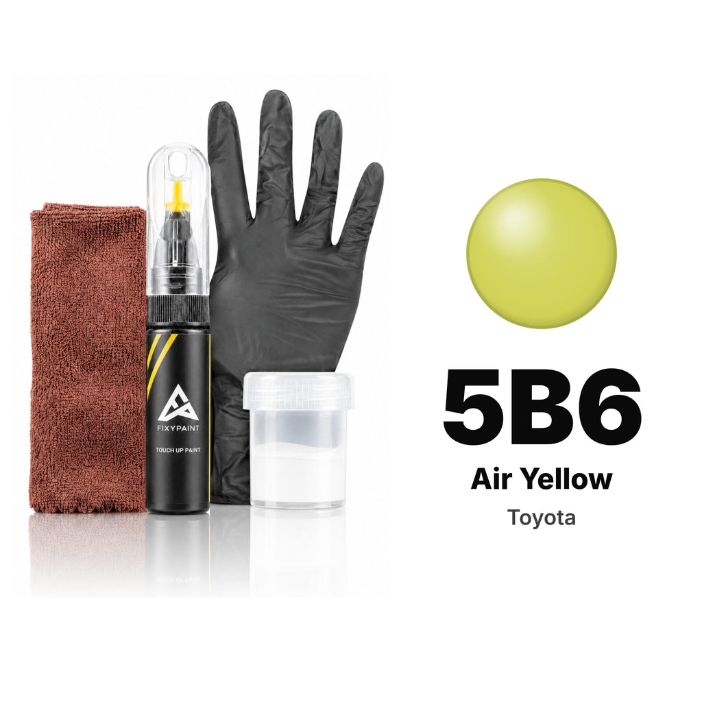 Touch-up paint for Toyota 5B6 Air Yellow, Complete kit