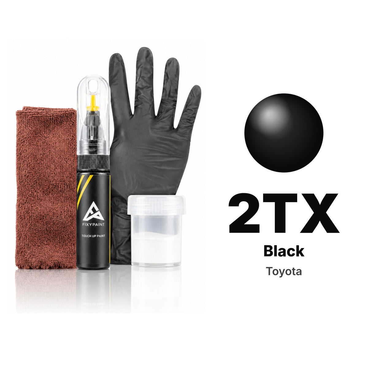 Vernice ritocco per Toyota – 2TX Black (tutti i modelli, dal 2021), kit Completo