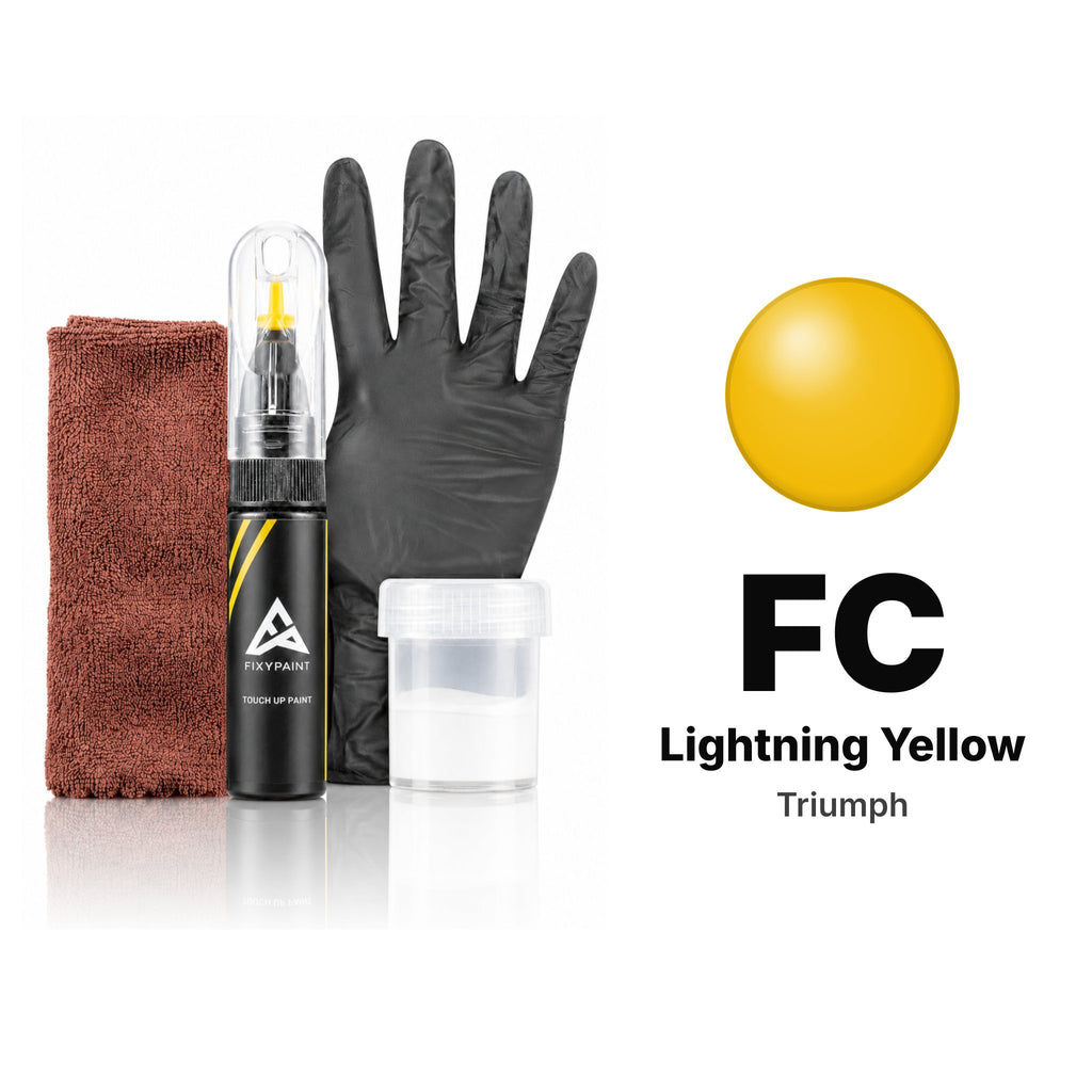 Touch-up paint for Triumph FC Lightning Yellow, Complete kit