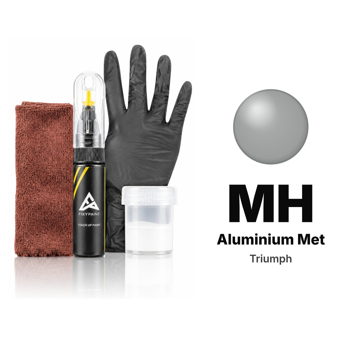 Vernice ritocco per Triumph – MH Aluminium Met (tutti i modelli, dal 2001), kit Completo