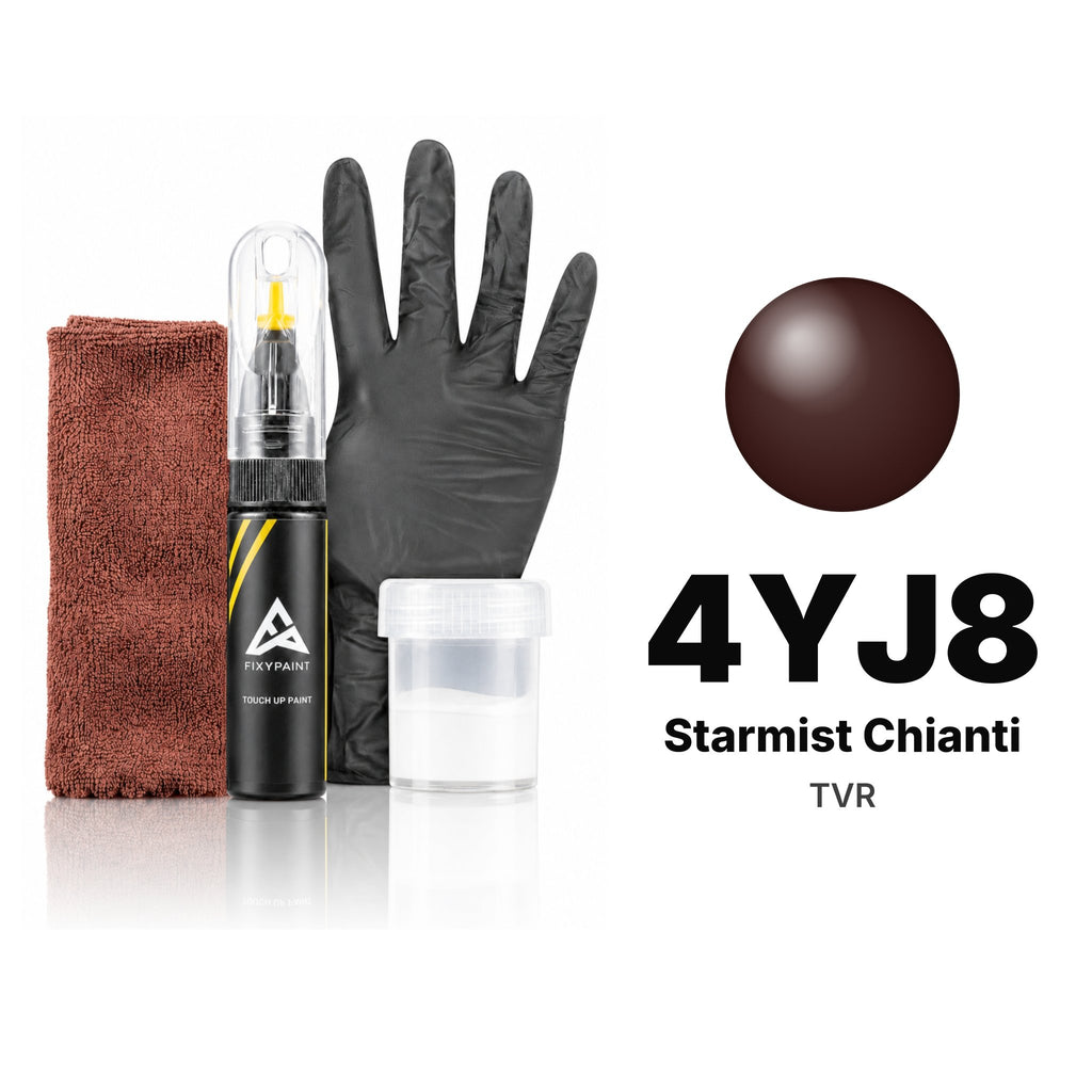 Touch-up paint for TVR 4YJ8 Starmist Chianti, Complete kit