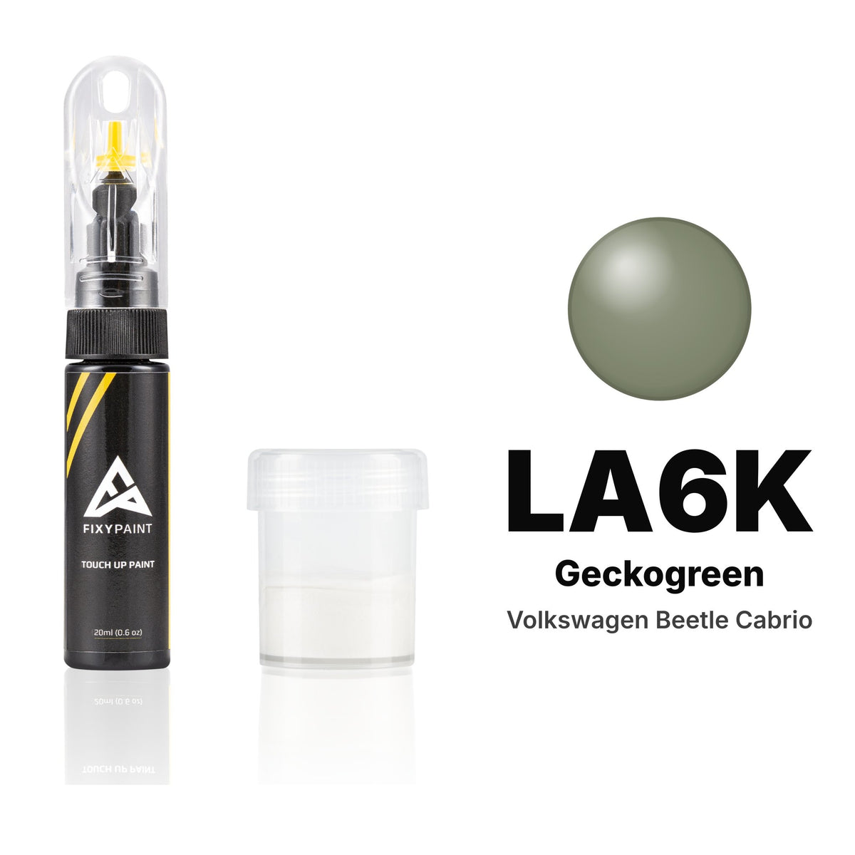 Touch-up paint for Volkswagen Beetle Cabrio LA6K Geckogreen, Standard kit