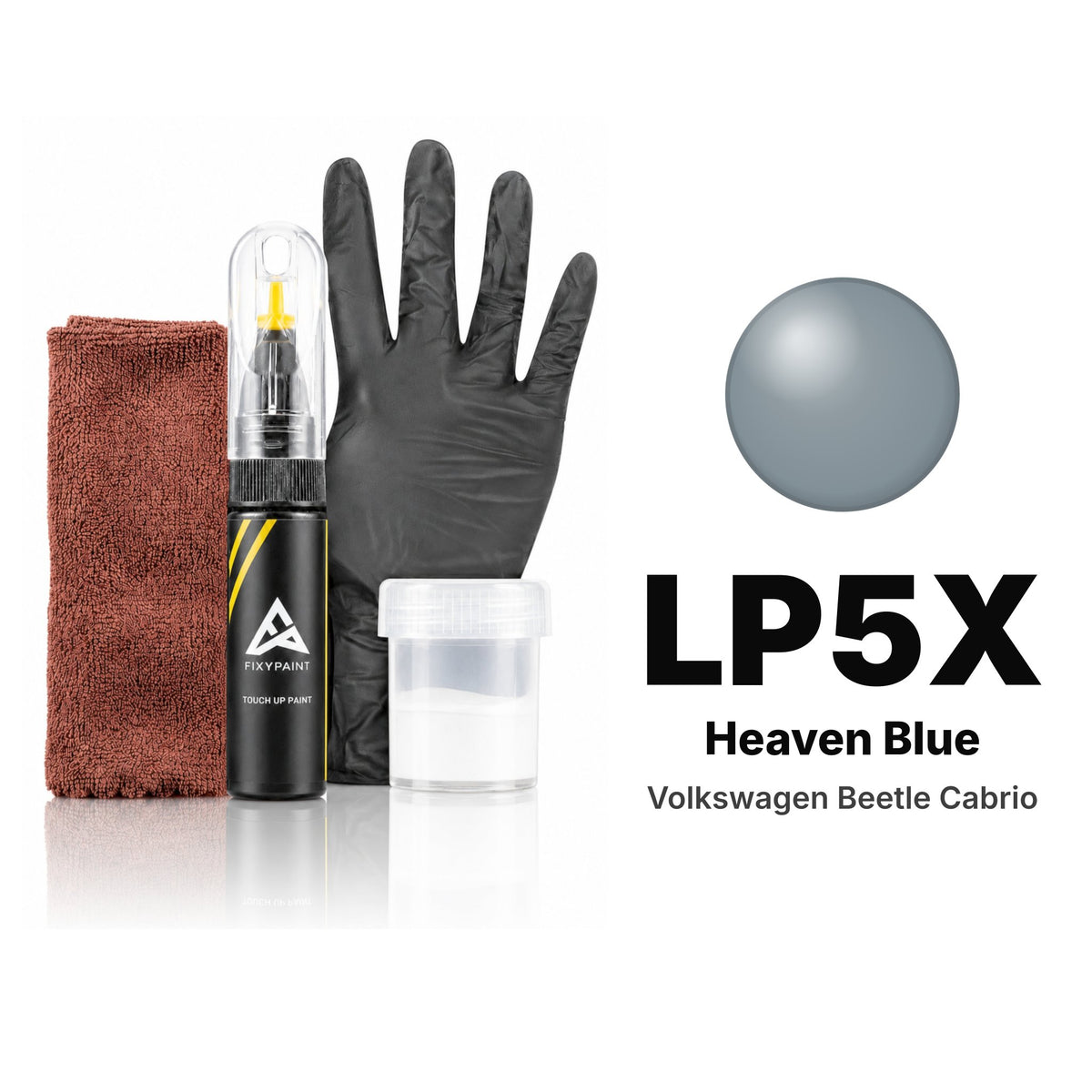 Lackstift für Volkswagen Beetle Cabrio – LP5X Heaven Blue (2009–2011), Set Komplett