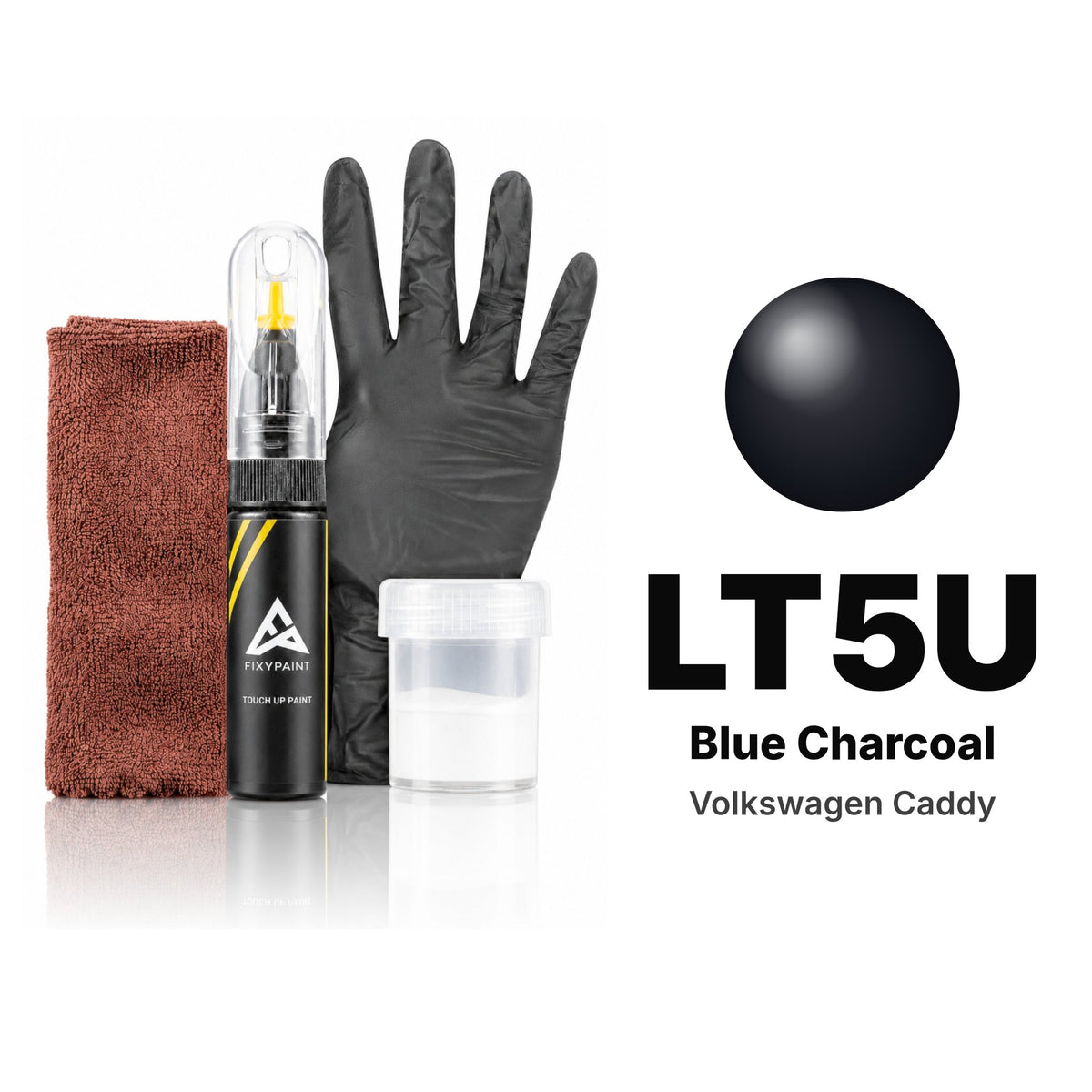 Touch-up paint for Volkswagen Caddy LT5U Blue Charcoal, Complete kit
