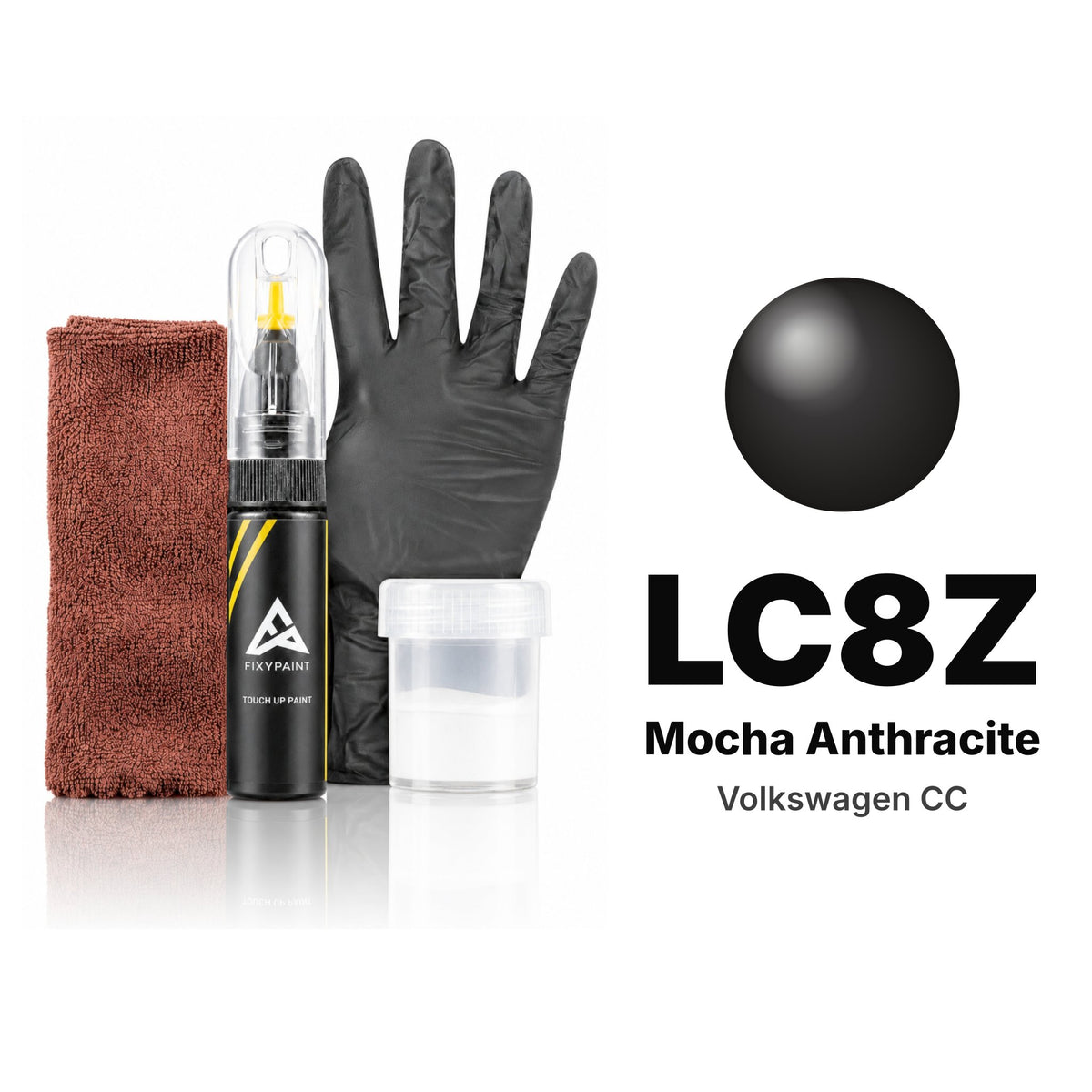 Touch-up paint for Volkswagen CC LC8Z Mocha Anthracite, Complete kit