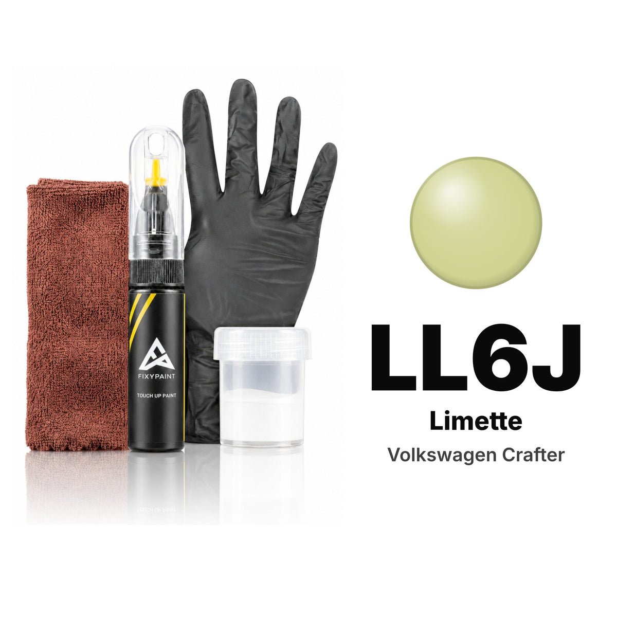 Touch-up paint for Volkswagen Crafter LL6J Limette, Complete kit