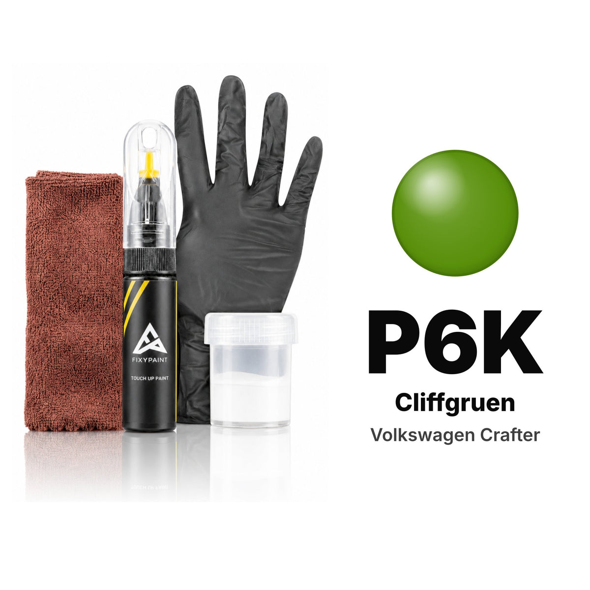 Touch-up paint for Volkswagen Crafter P6K Cliffgruen, Complete kit