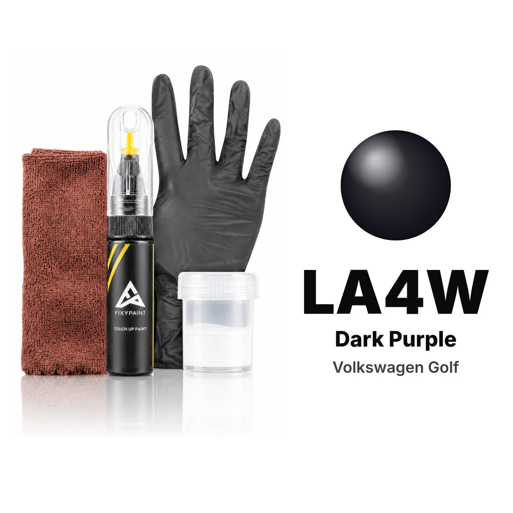 Touch-up paint for Volkswagen Golf LA4W Dark Purple, Complete kit