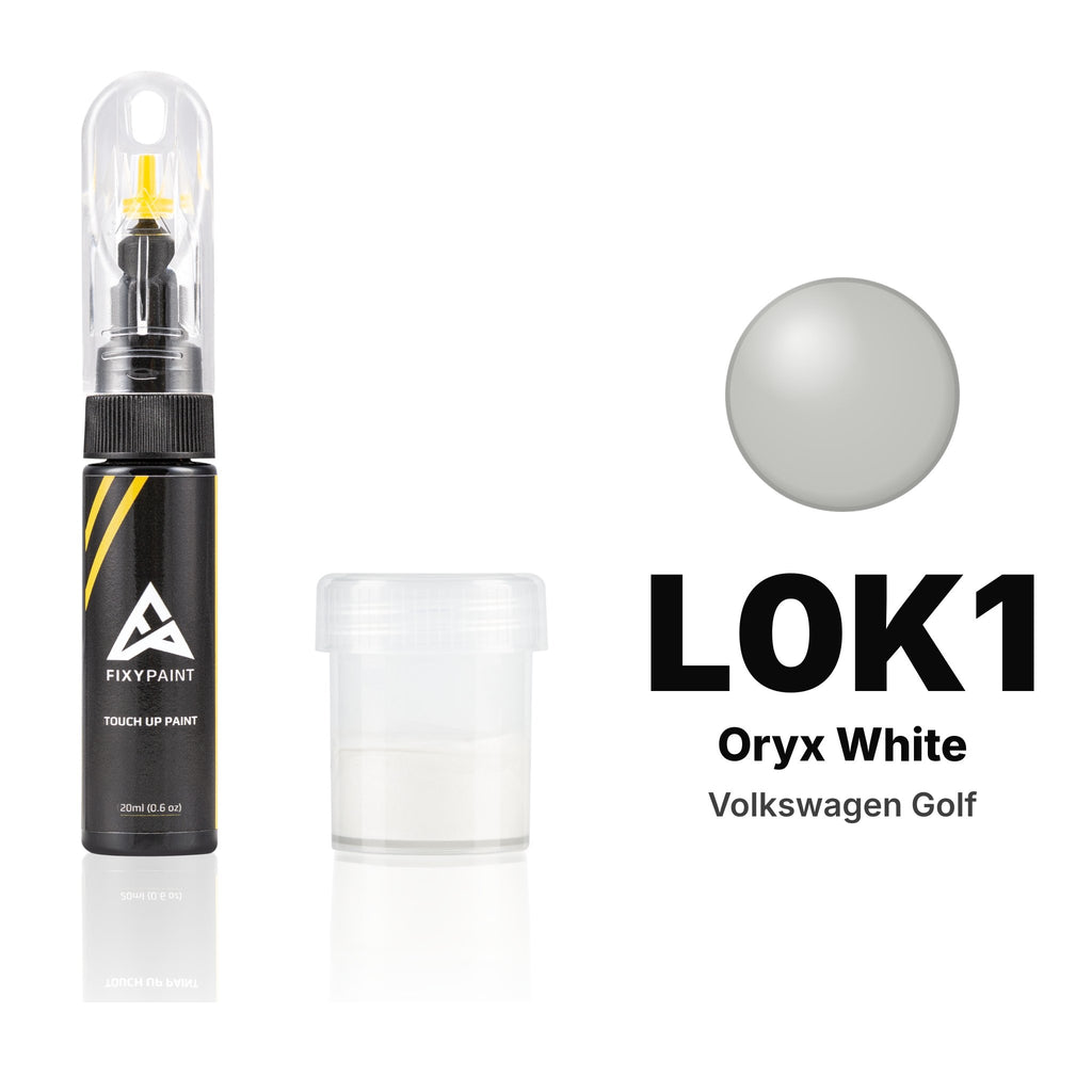 Touch-up paint for Volkswagen Golf L0K1 Oryx White, Standard kit