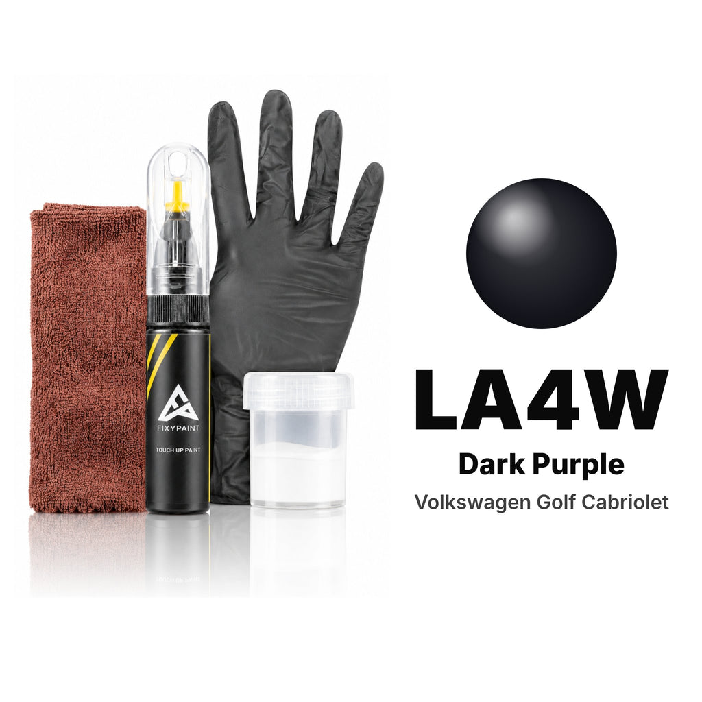Pintura de retoque para Volkswagen Golf Cabriolet – LA4W Dark Purple (2010–2016), kit Completo