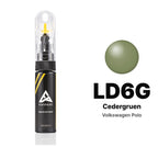 Touch-up paint for Volkswagen Polo LD6G Cedergruen, Basic kit