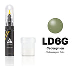 Touch-up paint for Volkswagen Polo LD6G Cedergruen, Standard kit