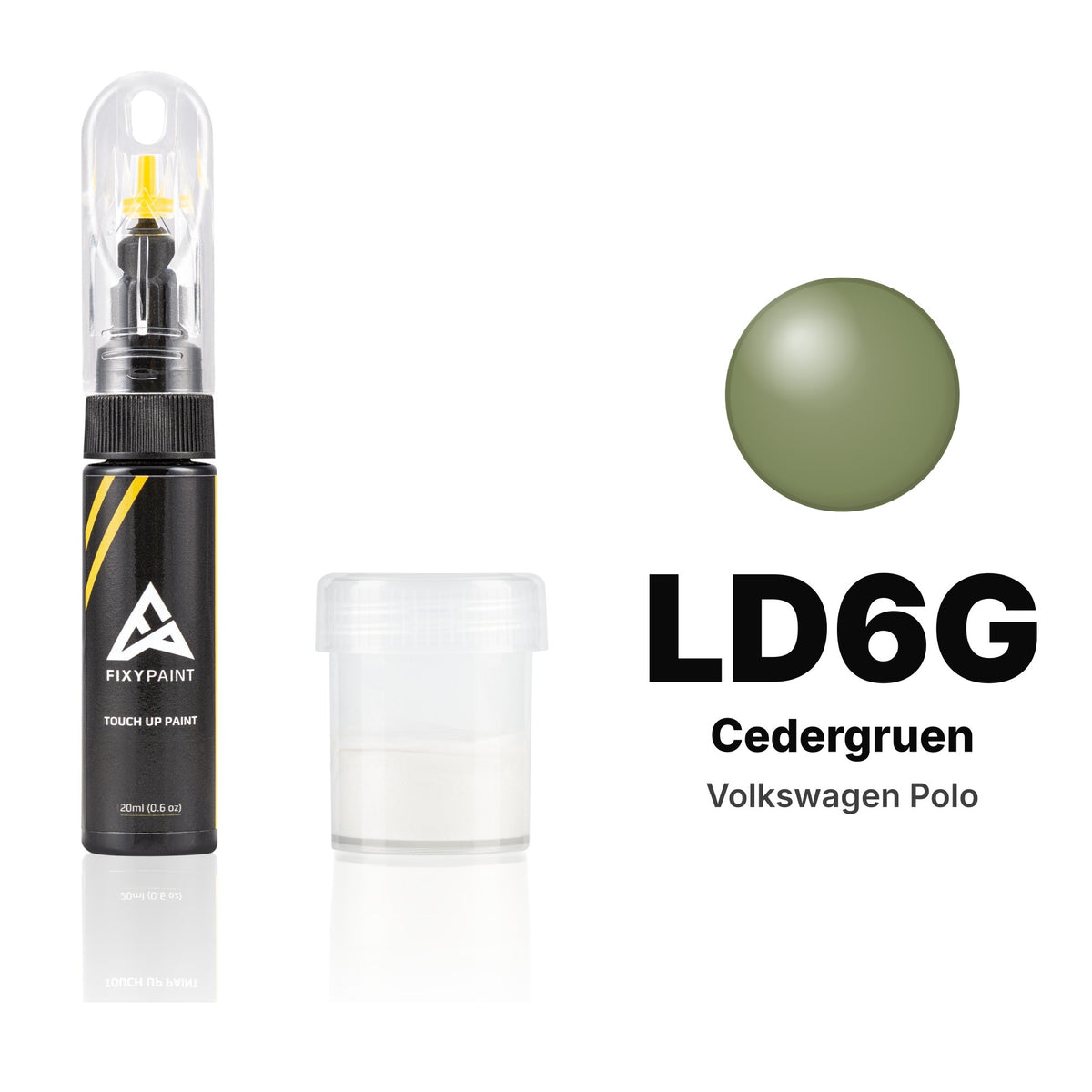 Touch-up paint for Volkswagen Polo LD6G Cedergruen, Standard kit