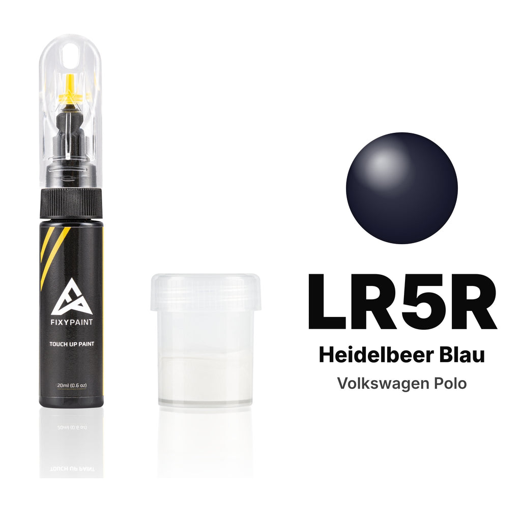 Touch-up paint for Volkswagen Polo LR5R Heidelbeer Blau, Standard kit