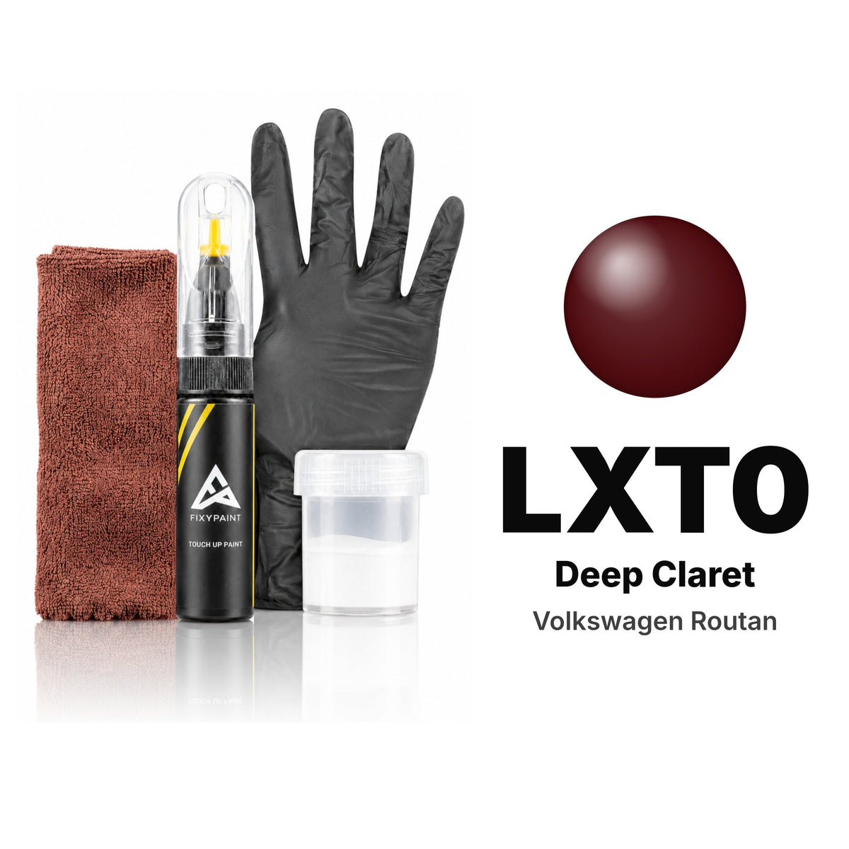 Touch-up paint for Volkswagen Routan LXT0 Deep Claret, Complete kit