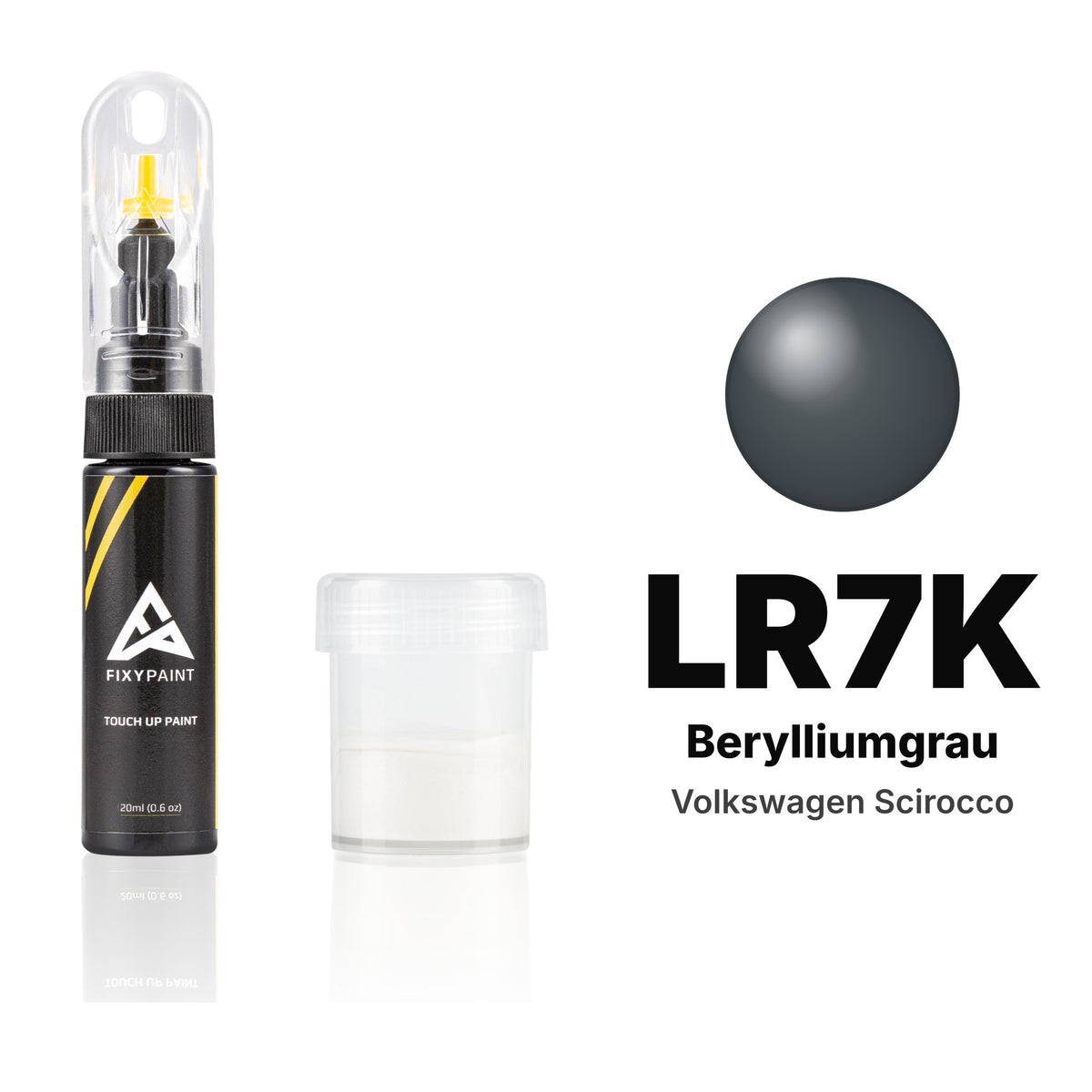 Lackstift für Volkswagen Scirocco – LR7K Berylliumgrau (2007–2010), Set Standard