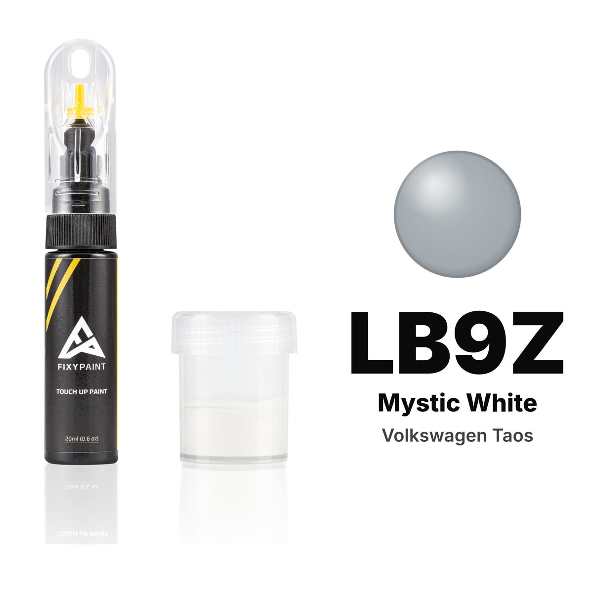 Peinture de retouche pour Volkswagen Taos – LB9Z Mystic White (2022–2023), kit Standard
