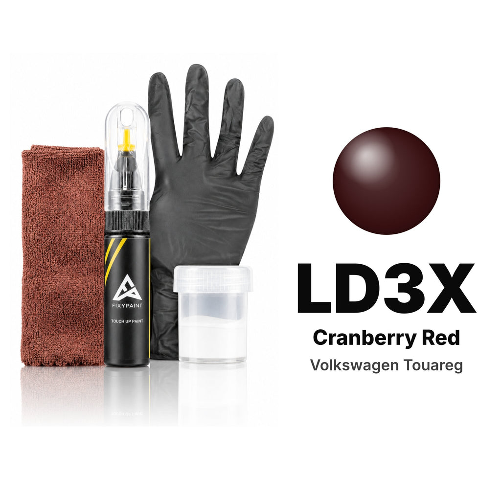Touch-up paint for Volkswagen Touareg LD3X Cranberry Red, Complete kit