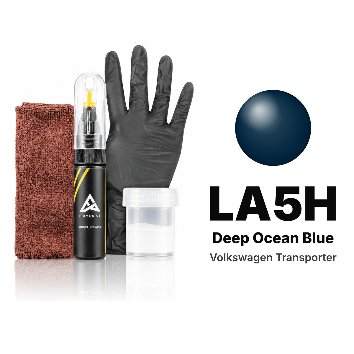 Touch-up paint for Volkswagen Transporter LA5H Deep Ocean Blue, Complete kit