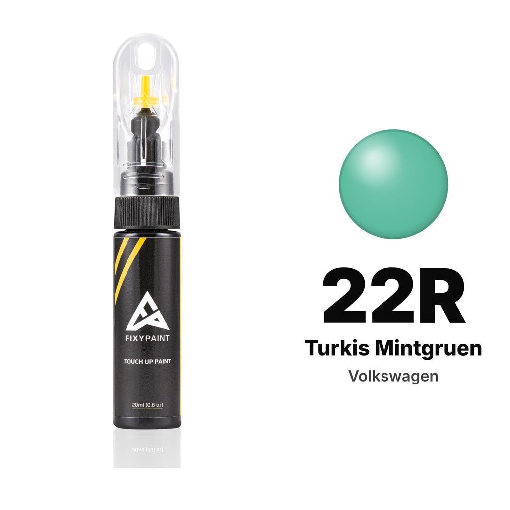Lackstift für Volkswagen – 22R Turkis Mintgruen (alle Modelle, 1980–1985), Set Basis