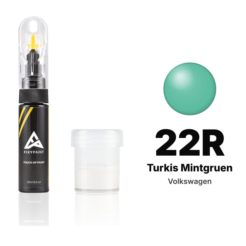 Lackstift für Volkswagen – 22R Turkis Mintgruen (alle Modelle, 1980–1985), Set Standard