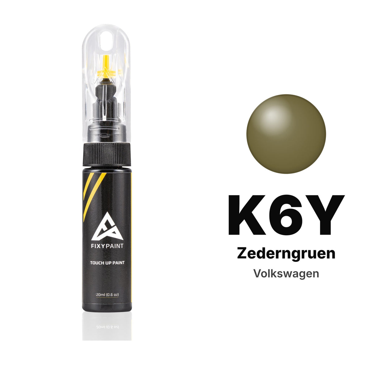 Lackstift für Volkswagen – K6Y Zederngruen (alle Modelle, 1981–1986), Set Basis