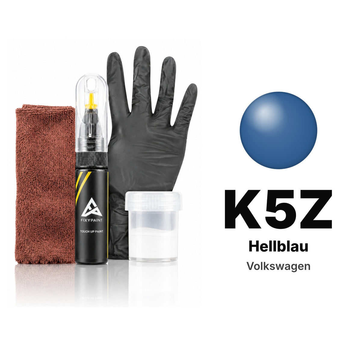 Vernice ritocco per Volkswagen – K5Z Hellblau (tutti i modelli, 1982–1987), kit Completo