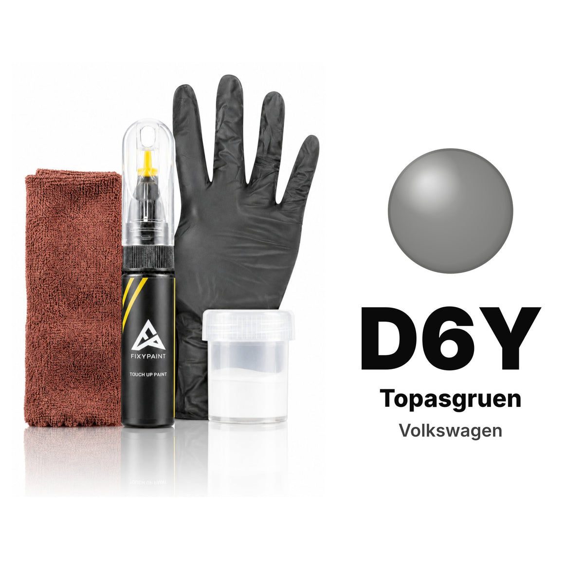 Vernice ritocco per Volkswagen – D6Y Topasgruen (tutti i modelli, 1983–1987), kit Completo