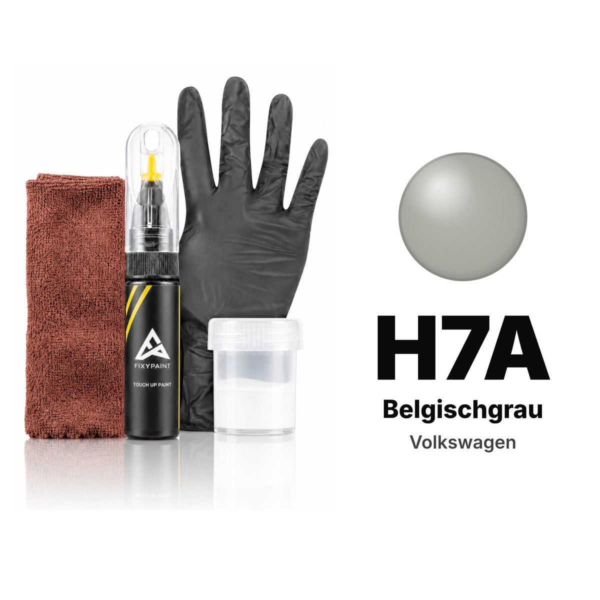 Vernice ritocco per Volkswagen – H7A Belgischgrau (tutti i modelli, 1983–1987), kit Completo