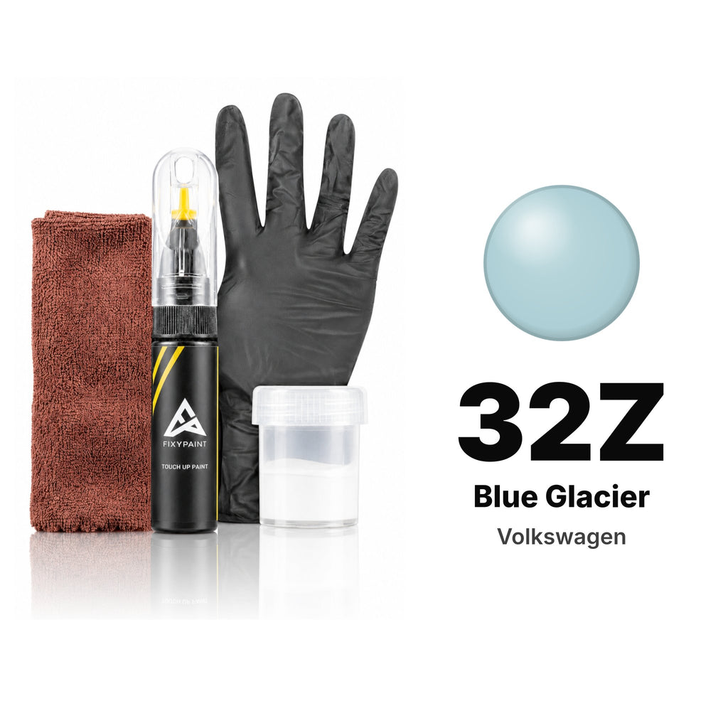 Lackstift für Volkswagen – 32Z Blue Glacier (alle Modelle, 1983–1988), Set Komplett