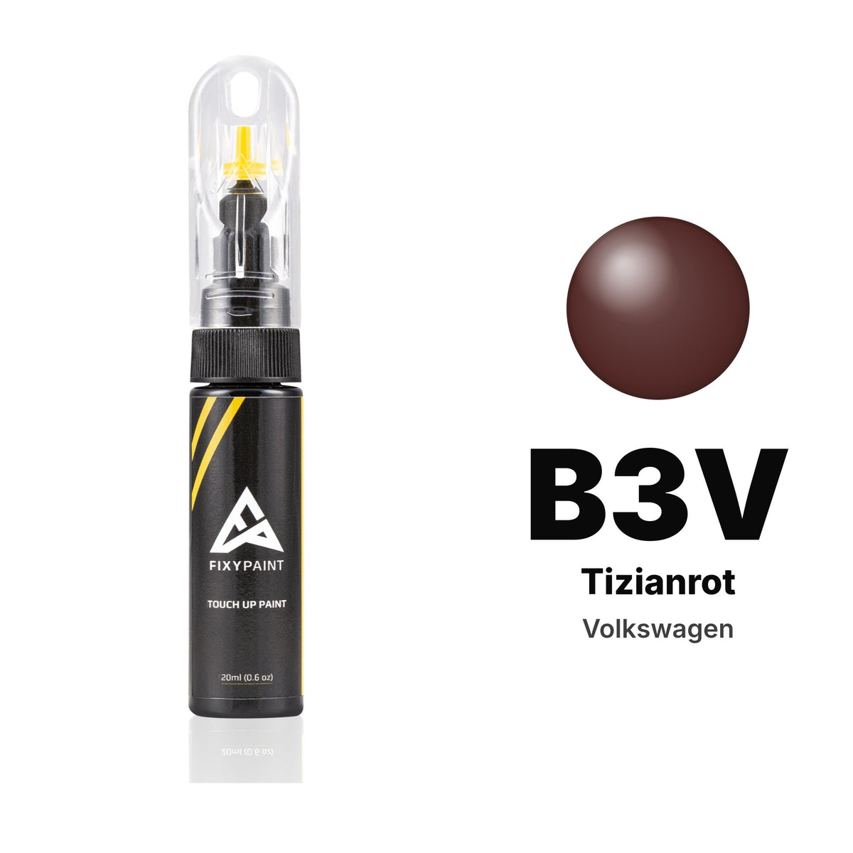 Lackstift für Volkswagen – B3V Tizianrot (alle Modelle, 1984–1989), Set Basis