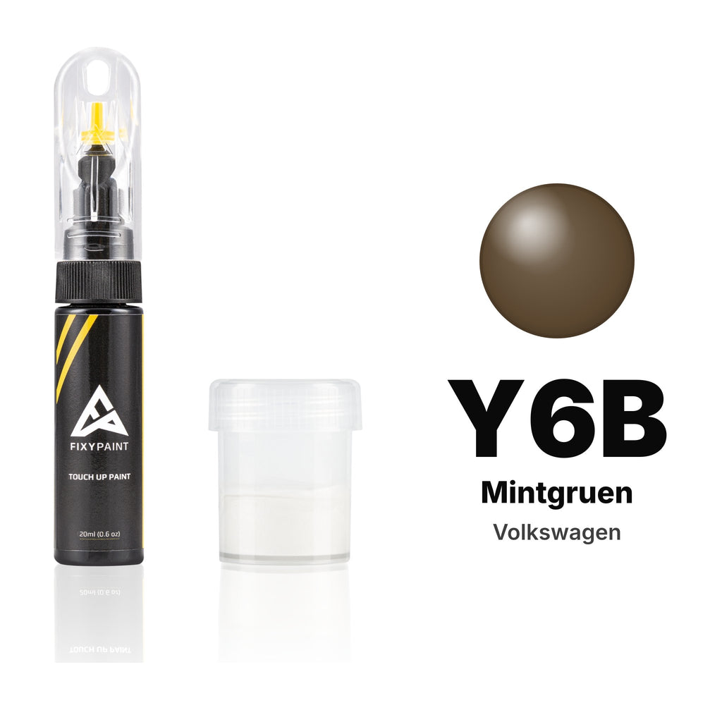 Lackstift für Volkswagen – Y6B Mintgruen (alle Modelle, 1987–1988), Set Standard