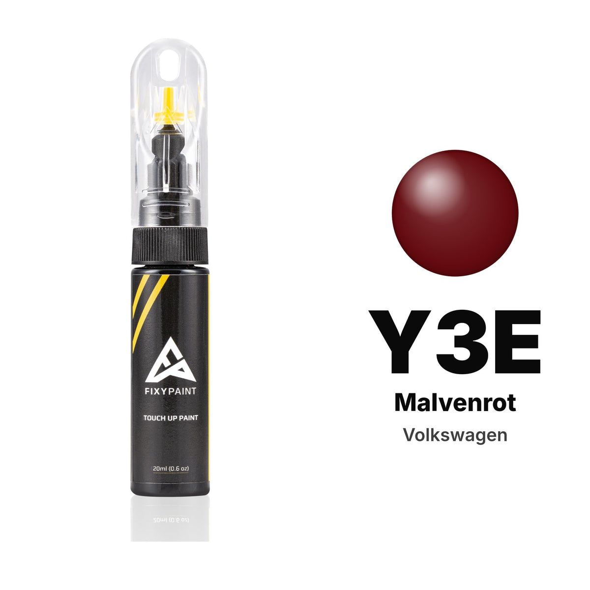 Touch-up paint for Volkswagen Y3E Malvenrot, Basic kit