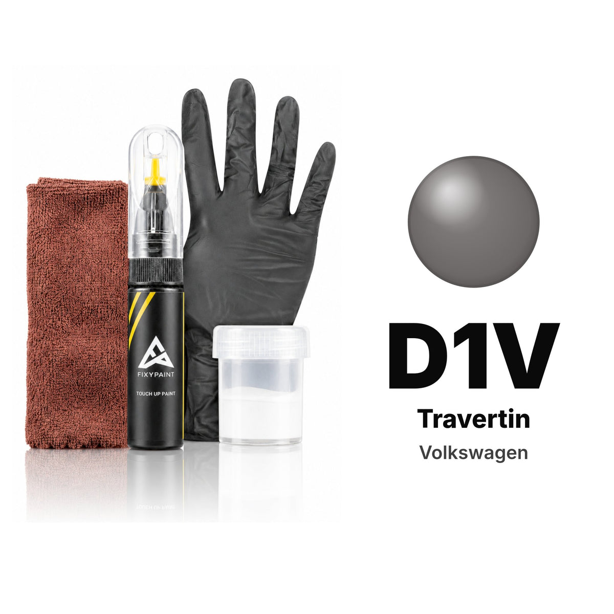 Touch-up paint for Volkswagen D1V Travertin, Complete kit