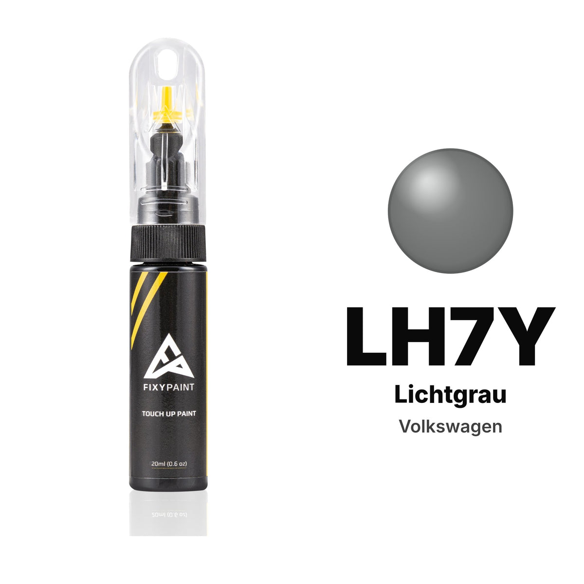 Lackstift für Volkswagen – LH7Y Lichtgrau (alle Modelle, 1989–1990), Set Basis