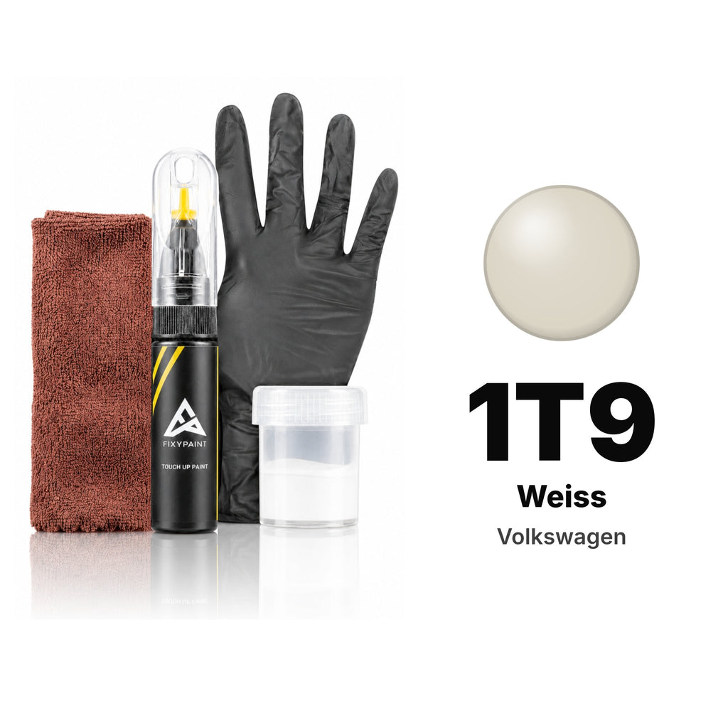 Lackstift für Volkswagen – 1T9 Weiss (alle Modelle, 1989–2005), Set Komplett