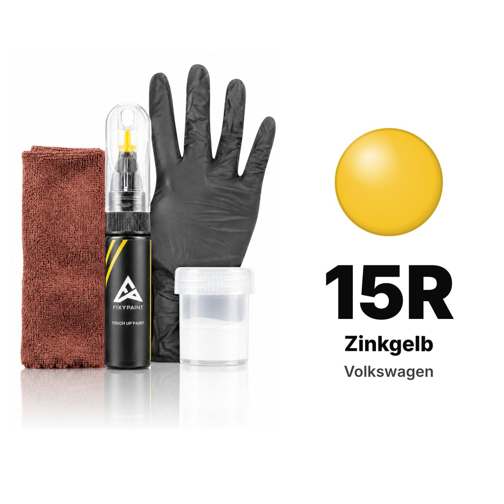 Touch-up paint for Volkswagen 15R Zinkgelb, Complete kit