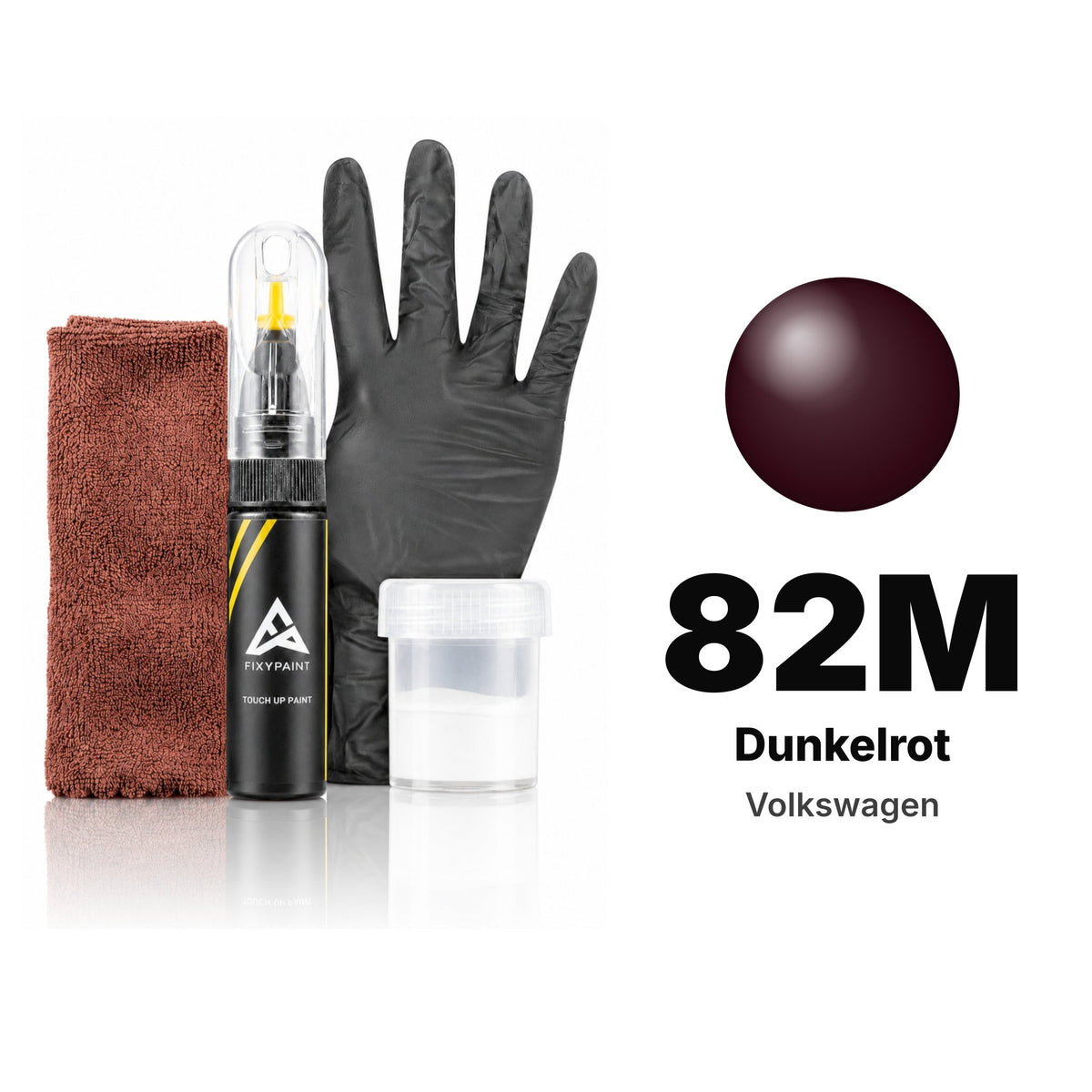 Peinture de retouche pour Volkswagen – 82M Dunkelrot (tous modèles, 1991–1999), kit Complet